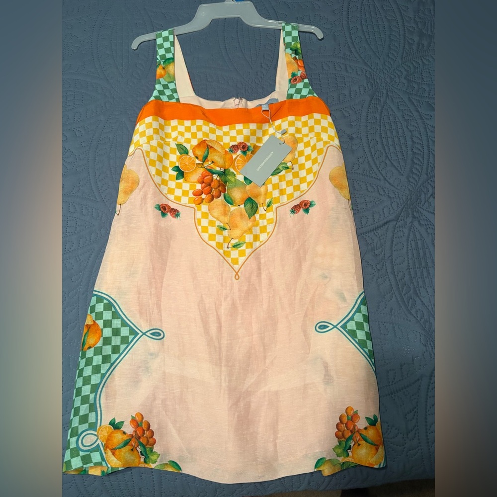 ANTONIO MELANI Colorful Fruit Print Mini Dress